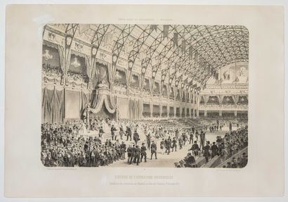 null PARIS 1878. 3 Documents: "EXPOSITION UNIVERSELLE INTERNATIONALE de 1878. Palais...