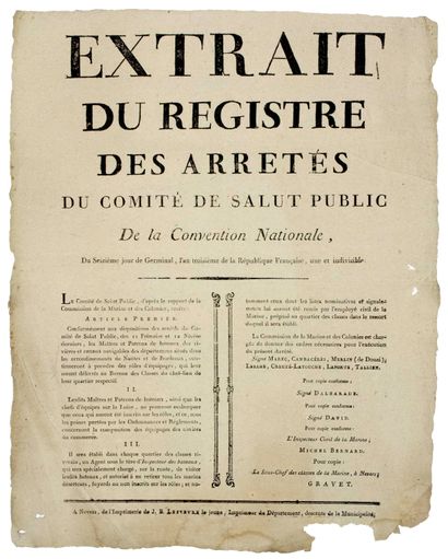 null AN 3. COMMITTEE OF PUBLIC SALVATION. Composition of the crews of the commercial...