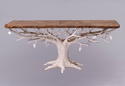 null Alexandre LOGÉ (born in 1977) Console Tree

Wrought iron covered with white...