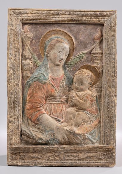 null Italy, Florence, early 16th century, after Antonio Rossellino (1428-1479) Virgin...