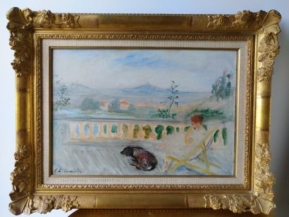 null Charles CAMOIN (1879-1965)

Madame Camoin et son chien sur la terrasse à Saint-Tropez...