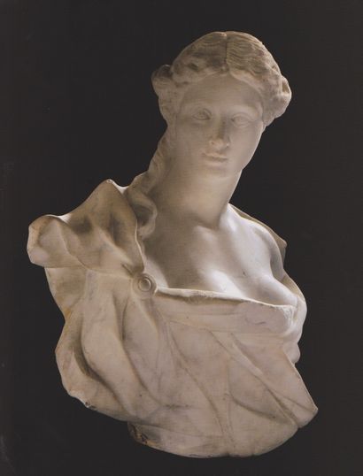 null Italy, Venice, late 17th century Bust of a young woman

White marble

H 70 ...