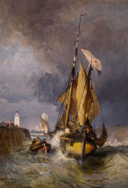 null Jules-Achille Noêl (1810 – 1881)

« Le Téport », 1876

Huile sur toile signée,...