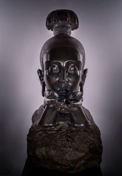 null Jean-Christophe PUGLIESE, known as "Nano

"Siddhartha", 2011

Bronze with brown...