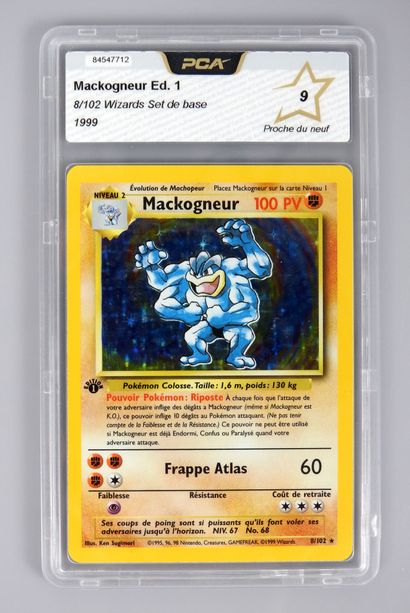 null MACKOGNEUR Ed 1

Wizards Block Basic Set 8/102

Pokémon card rated PCA 9/10