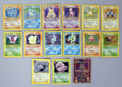 null WIZARDS BLOCK

Large collection of pokemon cards including 14 rare holo cards...
