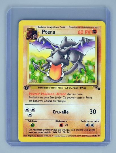 null PTERA Ed 1

Wizards Fossil block 16/62

Pokemon card very good condition