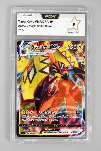 null TAPU KOKO V MAX Full Art

Single Strike Master 18/70 JAP

Pokémon card rated...