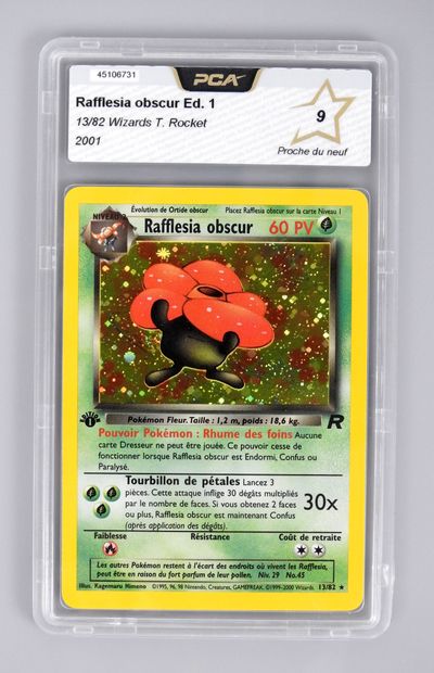 null RAFFLESIA OBSCUR Ed 1

Wizards Team Rocket Block 13/82

Pokémon card rated PCA...