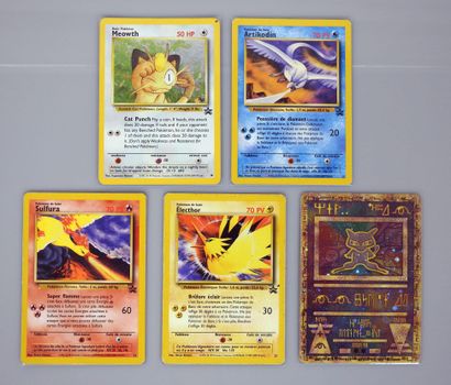 null BLOCK WIZARDS

Set of 5 promo cards (mew Antique, the three birds, and Miaouss...