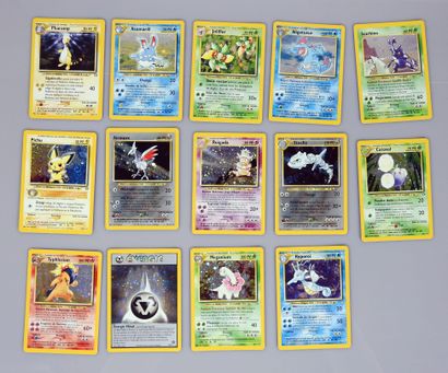 null NEO GENESIS

Bloc Wizards

Fort lot comprenant 14 cartes rares holo, 5 cartes...