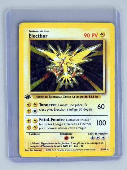 null ELECTHOR Ed 1

Wizards Block Basic Set 16/102

Pokemon card with rubbing, small...