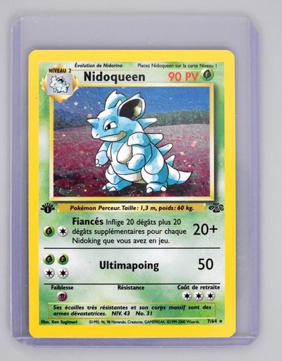 null NIDOQUEEN Ed 1

Wizards Jungle Block 7/64

Pokemon card in great condition