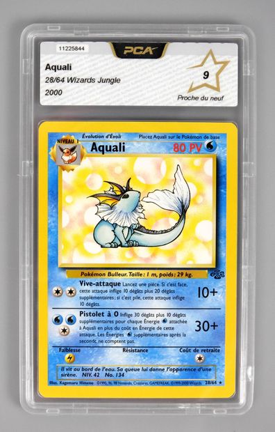 null AQUALI 

Wizards Jungle Block 9/64

Pokémon card rated PCA 9/10