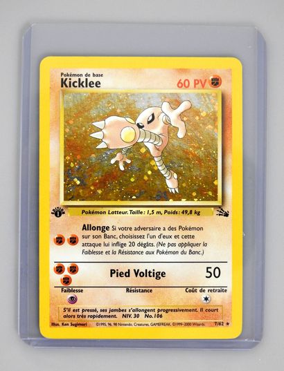 null KICKLEE Ed 1

Wizards Fossil Block 7/62

Pokemon card in good condition