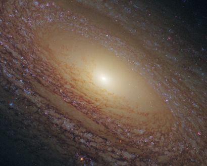 NASA NASA. LARGE FORMAT. HUBBLE. Observation of a formidable spiral galaxy located...