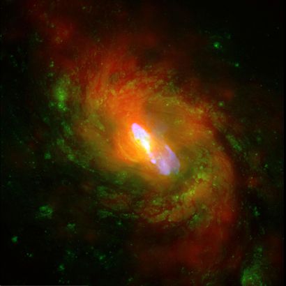 NASA Nasa. LARGE FORMAT. The galaxy NGC 1068 in the constellation of the Whale observed...