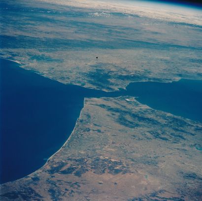 NASA Nasa. Une magnifique vue du Maroc et du détroit de Gilbraltar avec l'Espagne...