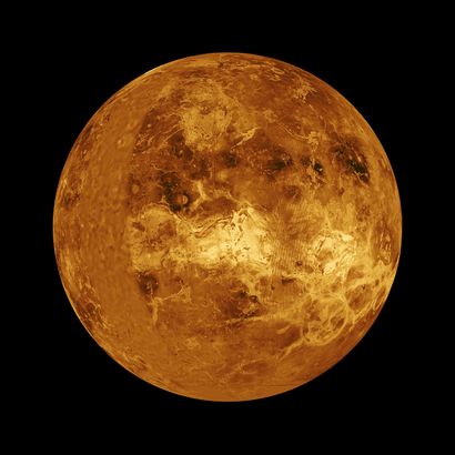 NASA NASA. Large size. Rare. Planet Venus observed thanks to radar images from the...