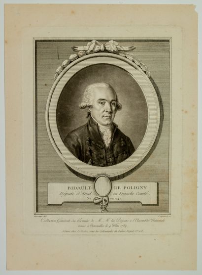null Rémy Hippolyte BIDAULT DE POLIGNY, Député d’Aval en FRANCHE COMTÉ en 1789 (Poligny/...