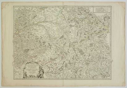null LA CHAMPAGNE. Carte de 1752 : « Partie méridionale du Gouvernement général de...
