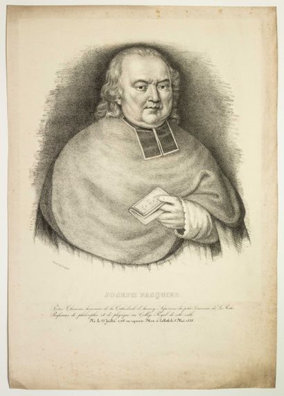 null Joseph PASQUIER, Prêtre Chanoine de la Cathédrale d’ANNECY, Professeur de philosophie...