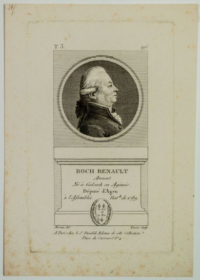 null Roch RENAULT, Avocat, Député d’AGEN à l’Assemblée Nationale de 1789 (Golfech/...