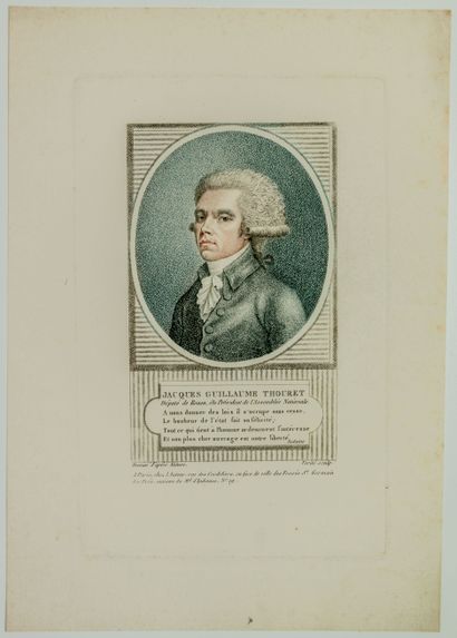null SEINE-MARITIME. Jacques Guillaume THOURET, Député de ROUEN en 1789, Élu Président...