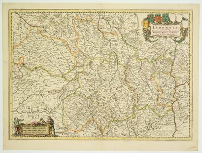 null LYONNAIS. Carte Fin XVIIe : Gouvernement général du LYONNAIS, où sont le Lyonnais,...
