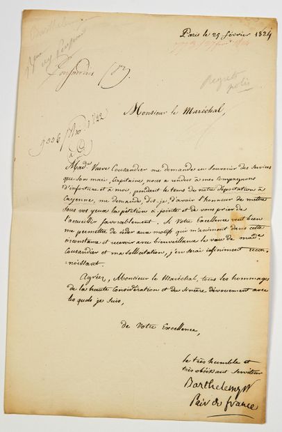 null François, Marquis de BARTHÉLEMY, Ambassadeur à Berne 1791, négocia la Paix avec...