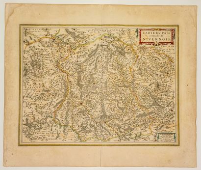 null NIÈVRE. Carte XVIIe s. : DUCHÉ DE NEVERS. « Carte du Pays et Duché du Nivernois....