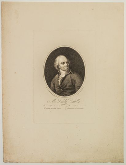 null Jacques DELILLE (Clermont-Ferrand 1738 – 1813) Poète et traducteur, de l’Académie...