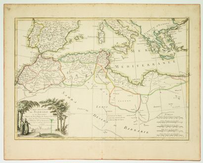 null « Carte des Côtes de BARBARIE, où les Royaumes de MAROC, de FEZ, d’ALGER, de...