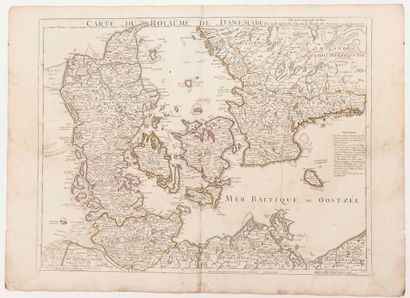 null DANEMARK 1780. « Carte du Royaume de DANEMARK par G. DE L’ISLE Premier Géographe...