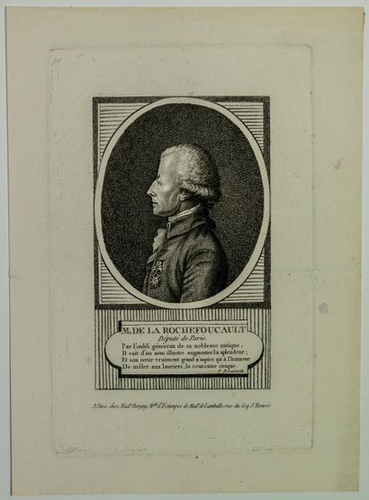 null Louis Alexandre De La ROCHEFOUCAULT, Député de PARIS aux États-Généraux de 1789...