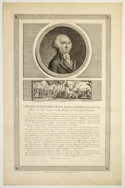 null Jérôme PÉTION, Député aux États-Généraux de 1789, Maire de PARIS en 1792, Conventionnel....