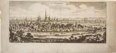 null (MARNE. GRAVURE) - CHALONS EN CHAMPAGNE (51) - Gravure XVII° S. représentant...