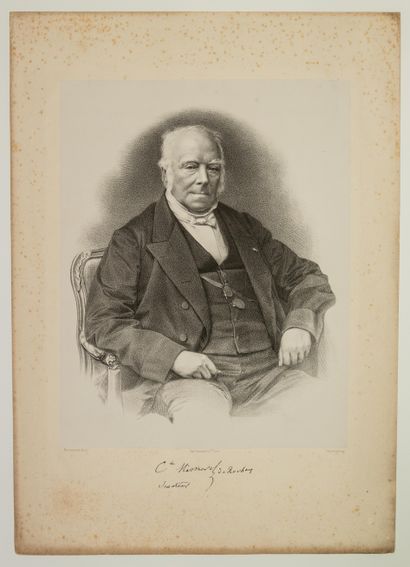 null Comte Auguste MISMEREL de ROUBAIX, Député du NORD en 1849, Sénateur en 1852,...