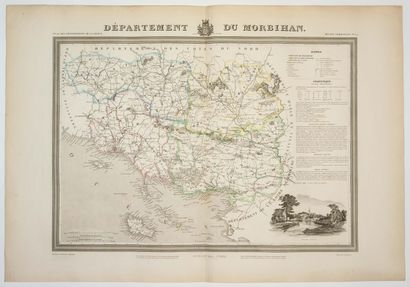 null Carte : « Département du MORBIHAN. » Atlas des Départements de la France. (c....