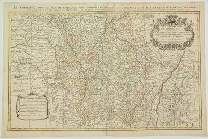 null Carte de 1696 : « LA LORRAINE, sous le nom de laquelle, sont compris les Duchés...