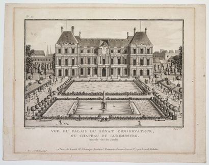 null SÉNAT. Gravure : « Vue du Palais du SÉNAT CONSERVATEUR ou Château du Luxembourg,...