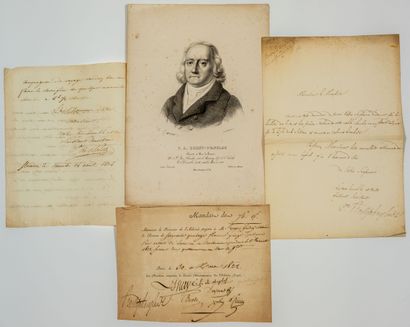 null Comte De BOISSY D’ANGLAS (François Antoine,) 4 Documents : 2 Lettres Autogr....