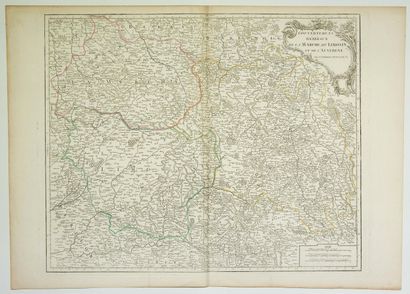 null Carte XVIIIe : « Gouvernements généraux de la Marche, du Limousin et de l’Auvergne. »...