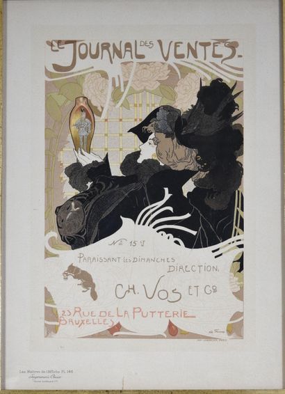 null Georges DE FEURE (d’après) 

	« Le Journal des Ventes » (1897). Affiche sur...