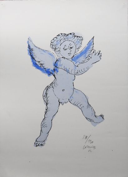 null Corneille (1922-2010)

L'ange bleu, 2002

Lithographie sur papier, signé, daté...