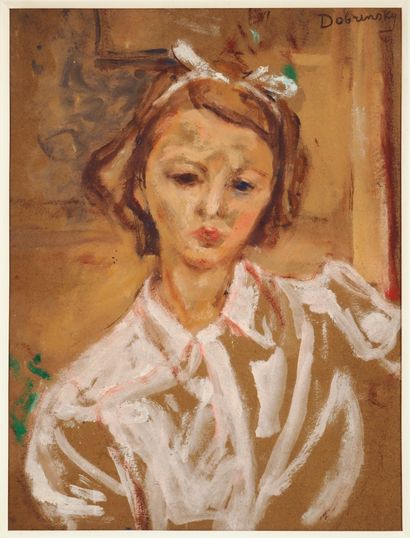 null Isaac Dobrinsky (1891-1973)

Portrait de jeune femme

Huile sur carton, signé...
