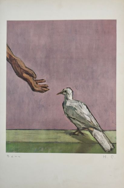 null BENN (Benejou Rabinowicz dit) (Pologne, 1905-1989)

"La main tendue"

Lithographie...