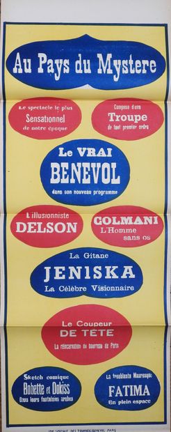 null BENEVOL (Francesco Luigi Maria BENEVOLO 1865-1939). 

Poster of Benevol's text:...