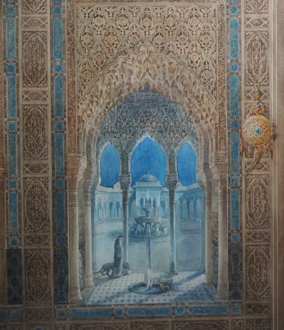 null Leon Courrèges

Aquarelle présentant des vues de l'Alhambra dans un cadre en...
