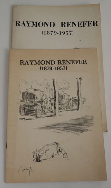 null Raymond Rennefer (1879-1957) 

4 dessins à la mine de plomb et aquarelle sur...